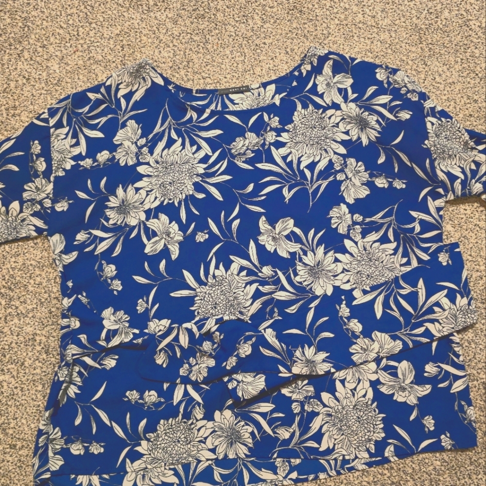 West Kei XL shirt with tie around waist